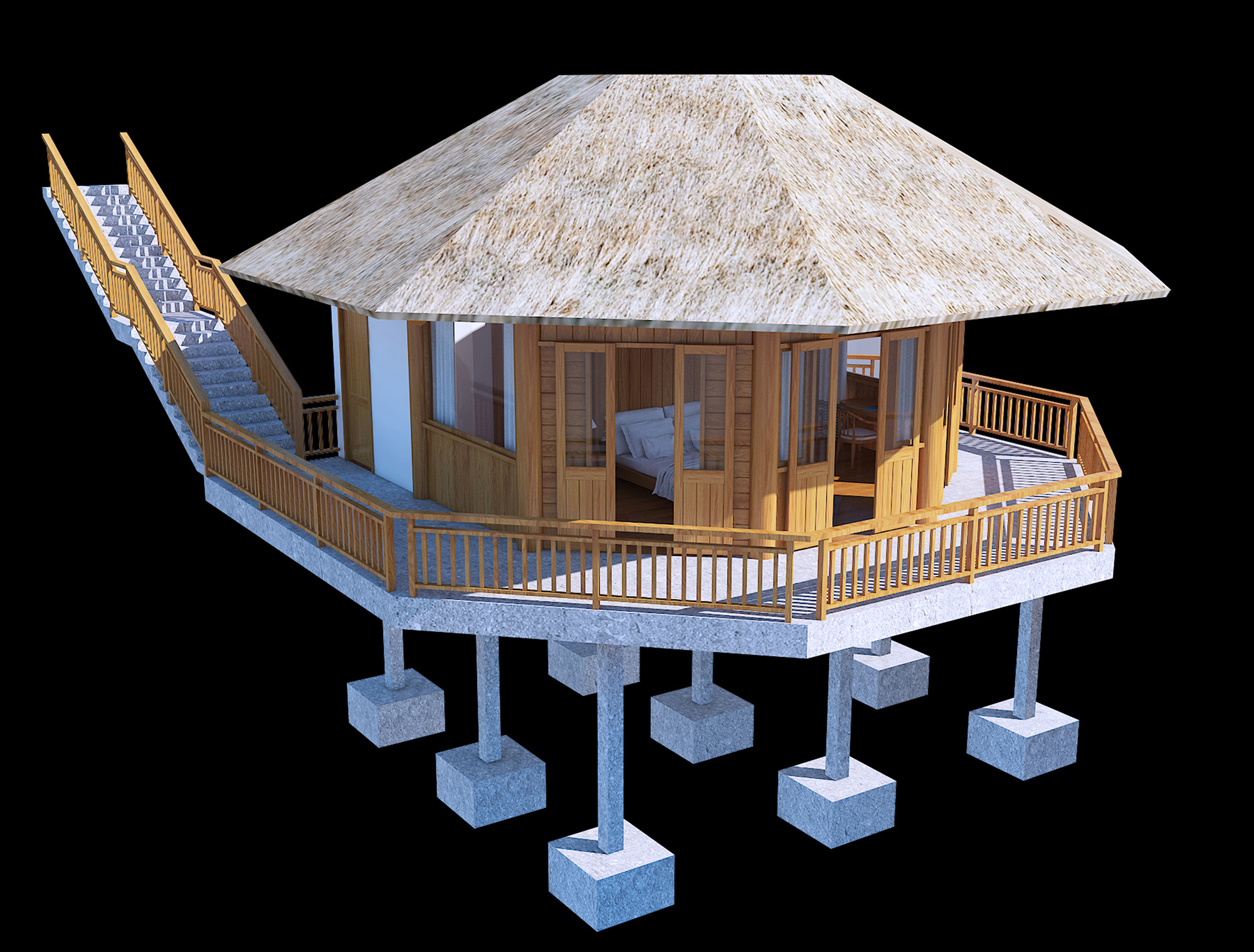Bungalow Bát Giác